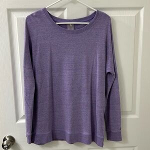 Calia light purple drop shoulder long sleeve tunic